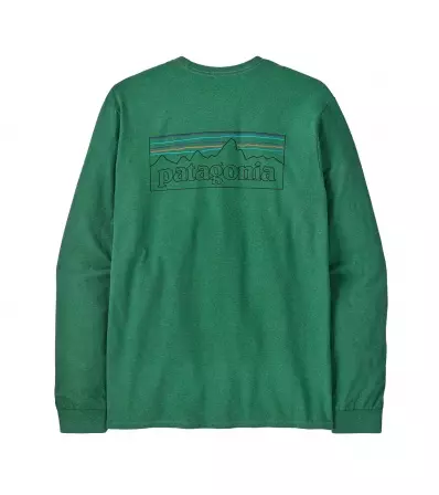 Blouse Patagonia Long-Sleeved P-6 Logo Responsibili-Tee M's