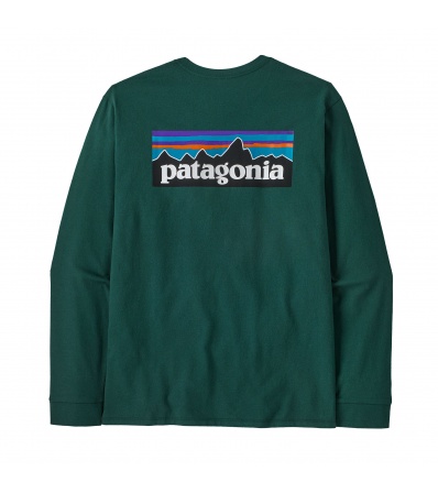 Blouse Patagonia Long-Sleeved P-6 Logo Responsibili-Tee M's