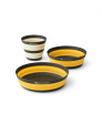 Сгъваем комплект прибори за хранене Sea To Summit Frontier Ultralight Collapsible Dinnerware Set - 3 Piece